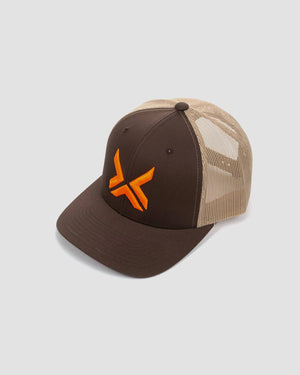 Brown Orange Icon Hat