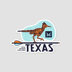 Texas Road Runner Sticker